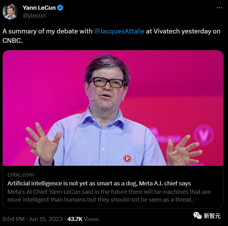 LeCun再爆金句：ChatGPT？连条狗都比不上！语言模型喂出来的而已