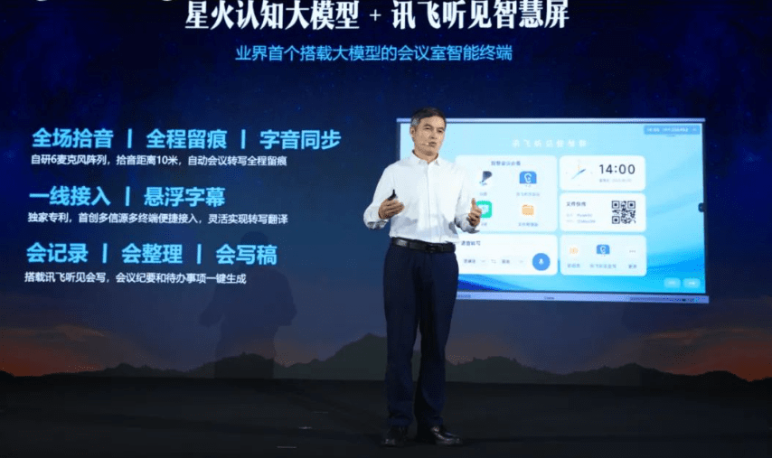搭载星火认知大模型 讯飞听见智慧屏开启AI办公新体验