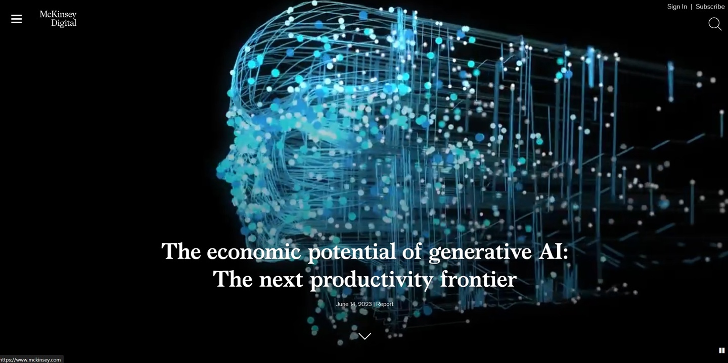 麦肯锡：到 2045 年左右，将有 50% 工作被 AI 接管