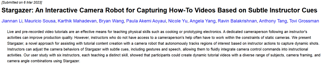 科学家用智能机器人操作摄影机，可减少视频制作者的负担