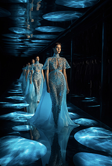 时尚设计的未来,纽约全球首届AI人工智能时装秀。