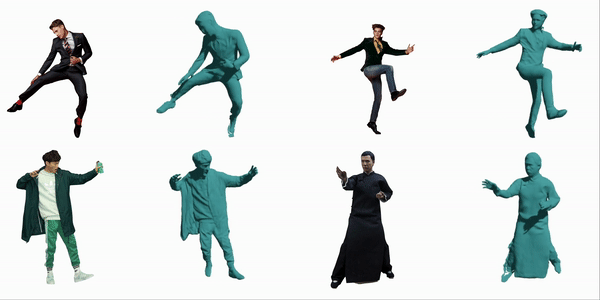 一张图重建3D人物新思路:完美复刻复杂动作和宽松衣物,遮挡也不在话下