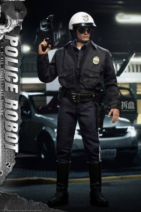 1/6动作人偶：液态机器人警察终结者T1000罗伯特