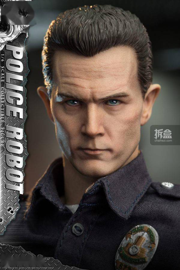 1/6动作人偶：液态机器人警察终结者T1000罗伯特