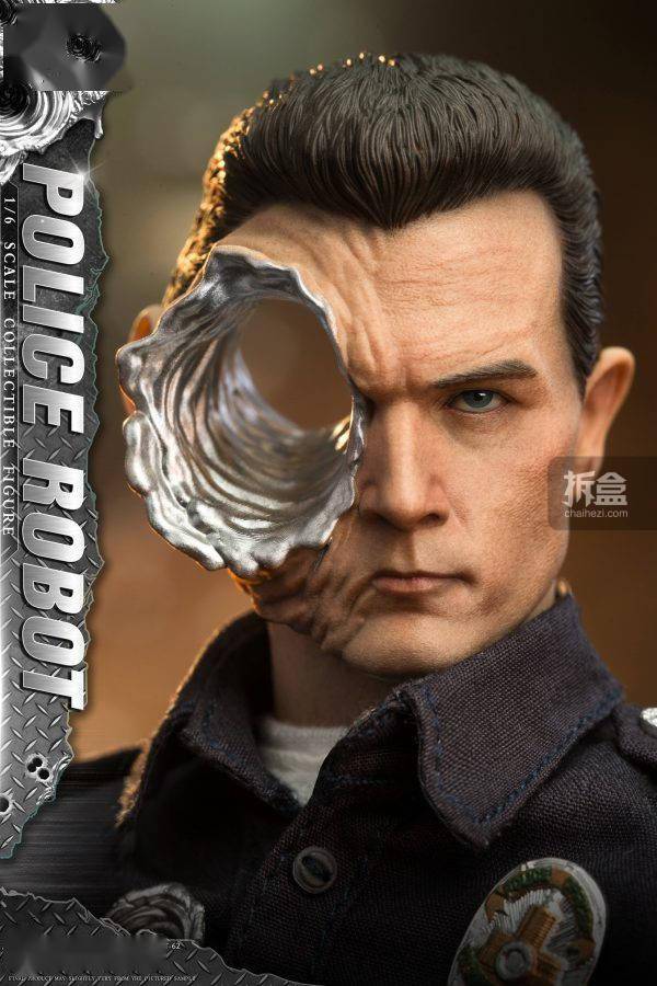 1/6动作人偶：液态机器人警察终结者T1000罗伯特