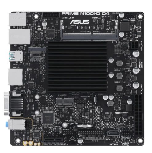 迷你尺寸大功能!华硕PRIME N100I-D D4主板集成英特尔N100处理器