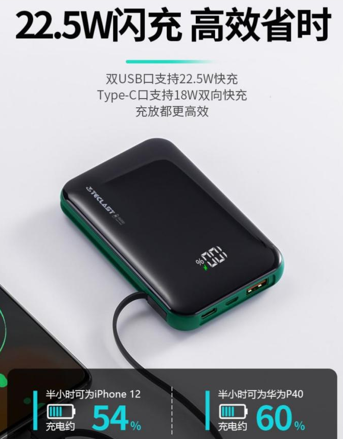 时尚颜值：TECLAST D10 Pro移动电源震撼登场