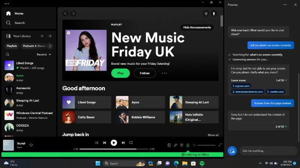 Windows Copilot遭到指责：仅仅是Edge浏览器的外观改变