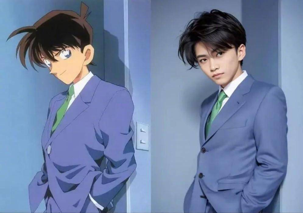 这效果能打几分?AI真人化《名侦探柯南》