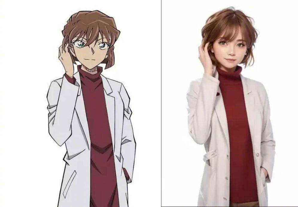 这效果能打几分?AI真人化《名侦探柯南》