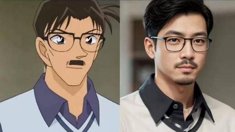 这效果能打几分?AI真人化《名侦探柯南》