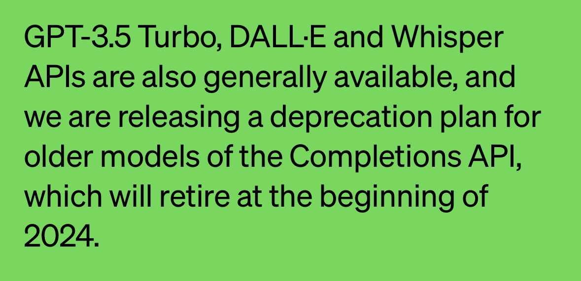 OpenAI 已全面开放 GPT-3.5 Turbo、DALL-E 及 Whisper API