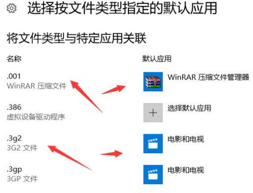win10指定文件类型的打开方式