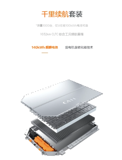 宁德时代极氪001WE 140kWh千里续航套装交付