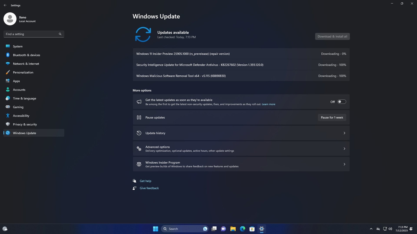Windows 11 Build 25905 预览版隐藏特性：用 Windows Update 修复系统