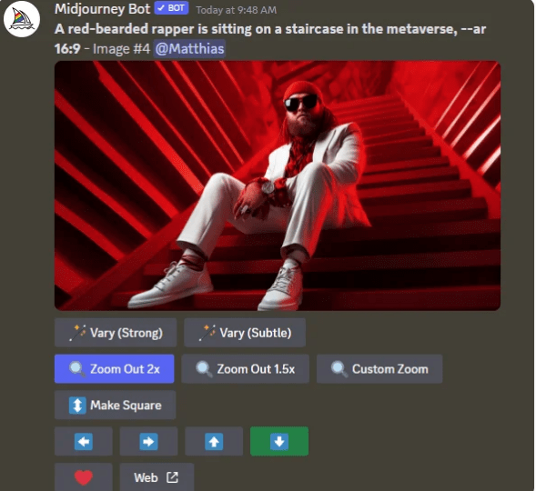 AI 作画工具 Midjourney 推出“pan”功能，可平移扩展图片外场景