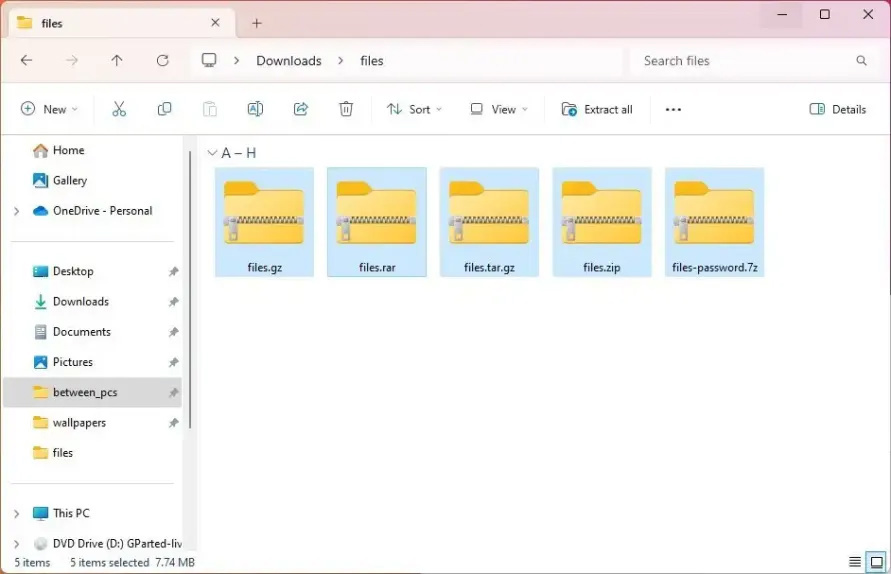 暂不支持加密文件,Windows 11 新预览版原生解压 RAR 和 7-Zip 文件体验