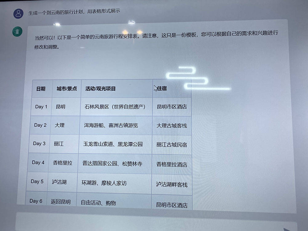 探营世界人工智能大会:这款中文语言大模型会做旅游攻略
