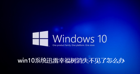 win10系统迅雷幸福树消失不见了怎么办