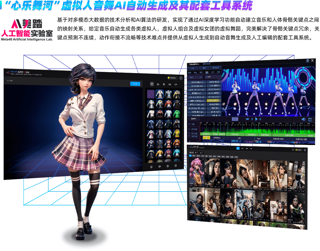 美踏控股推出创新人工智能大数据模型“心乐舞河”:虚拟人音舞社交的新体验
