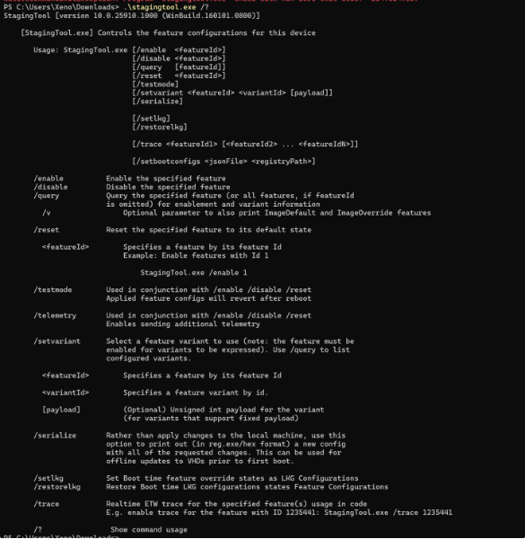 微软推出了名为“staging tool”的官方工具，引起用户的兴趣，具备类似ViveTool功能