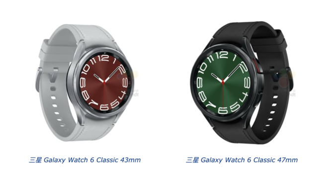 新一代Galaxy Watch 6系列手表规格尺寸揭晓 多种配色款式齐登场！