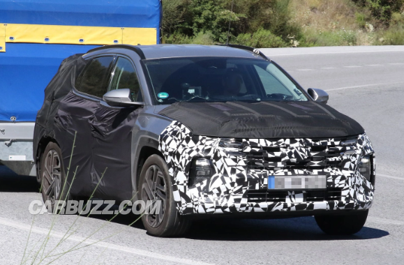 路测照片曝光：现代汽车改款途胜细节初现