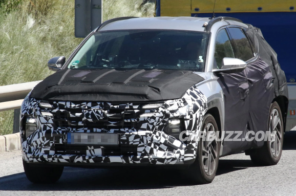 路测照片曝光：现代汽车改款途胜细节初现