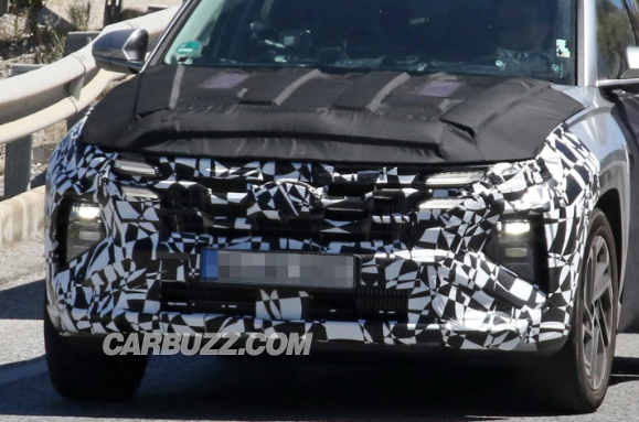 路测照片曝光：现代汽车改款途胜细节初现