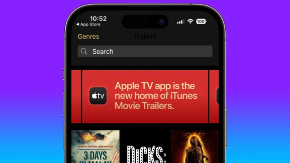 苹果将iTunes电影预告片整合至Apple TV应用,改善用户的观影体验