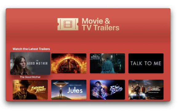 苹果将iTunes电影预告片整合至Apple TV应用,改善用户的观影体验