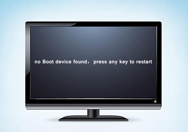 如何解决win7黑屏显示nobootdevicefound
