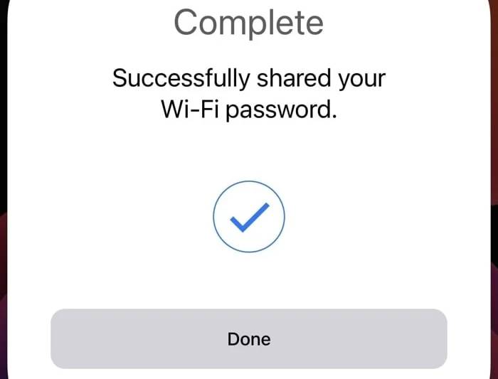 分享您的 iPhone WiFi 密码的方法