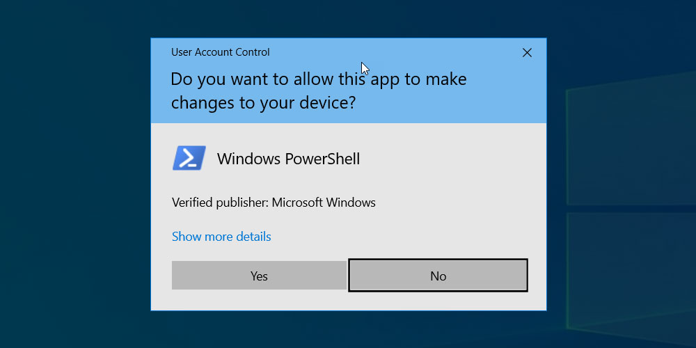 Win10作为管理员运行PowerShell的方法。