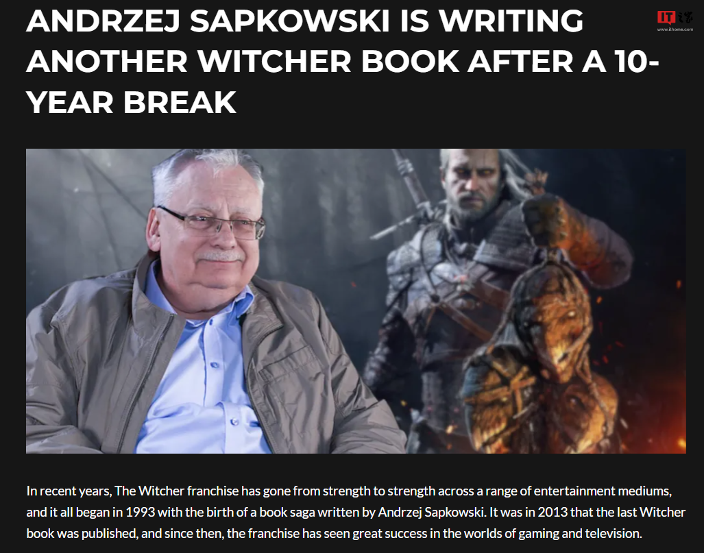 猎魔人系列新书确定在一年内推出，作者正在撰写中