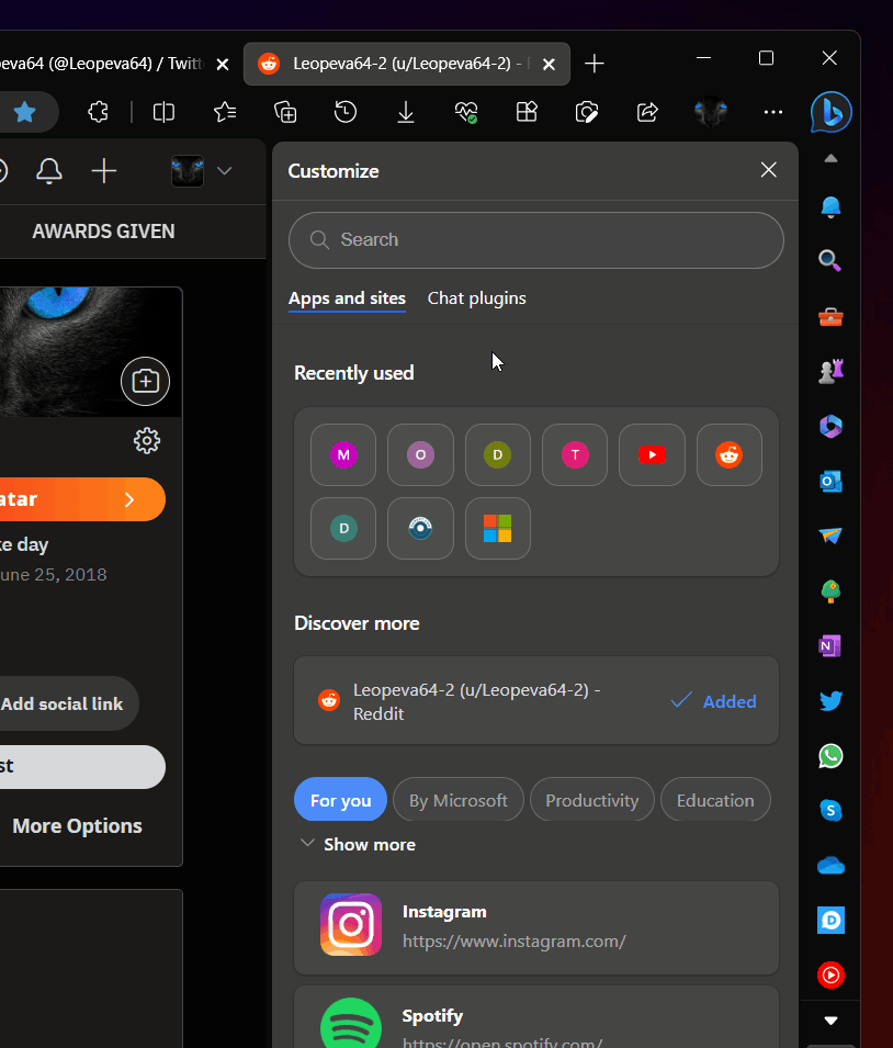 首批扩展插件现已上线,微软Canary频道中的Microsoft Edge浏览器更新中迎来了必应聊天的支持