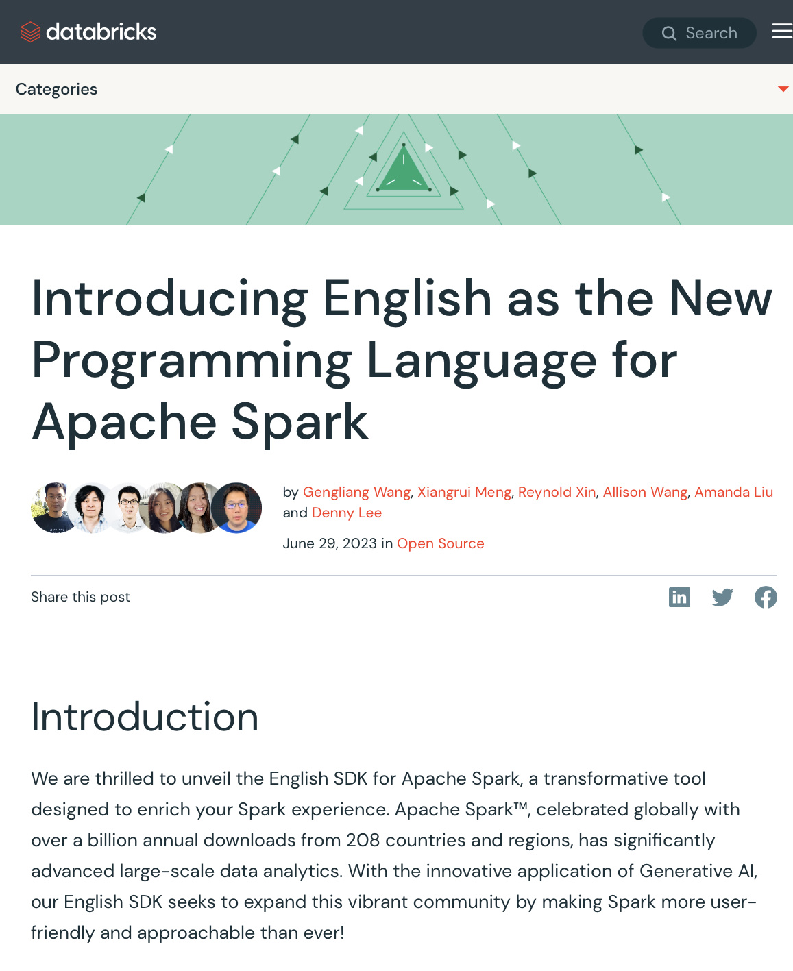Databricks 发布大数据分析平台 Spark 用 AI 模型 SDK：一键生成 SQL 及 FySpark 语言图表代码
