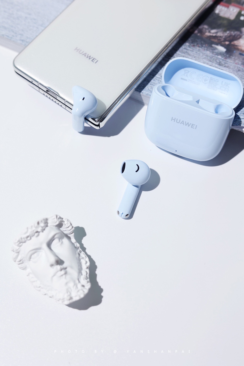 华为 FreeBuds SE 2 海岛蓝新色发布：提供超长续航和舒适佩戴的领先体验