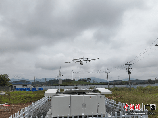 创新应用无人机自动巡检 崇左供电局护航电网迎峰度夏