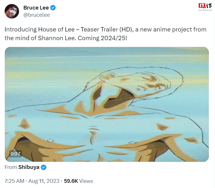 李小龙 IP 动画《House of Lee》预告公开，2024/25 年播出