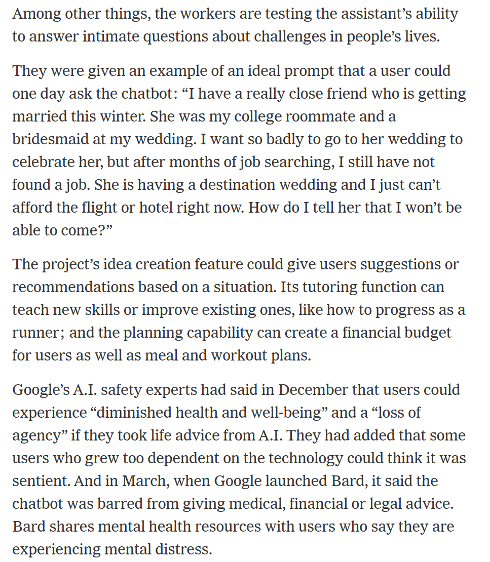 消息称谷歌正在开发生活辅助 AI 工具,可当作私人管家