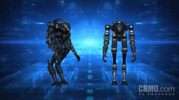 国内首款大尺寸仿鸵双足机器人“大圣”亮相,穿戴红色战袍