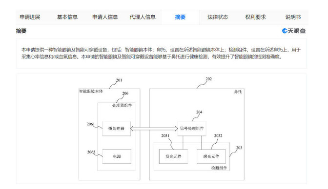 湖北星纪魅族科技智能眼镜专利:智能体验融合健康监测功能