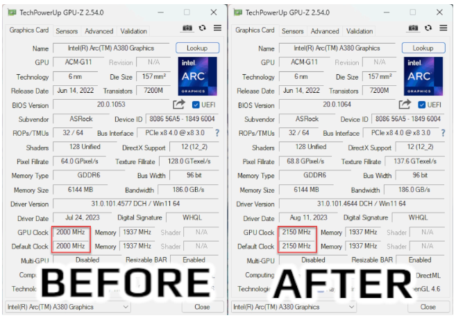 英特尔发布31.0.101.4669 WHQL显卡驱动,以解决频率升高问题