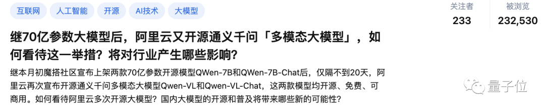 阿里巨型模型再次开源!图像理解与物体识别功能一应俱全,基于通用问题集7B训练,商业应用可行