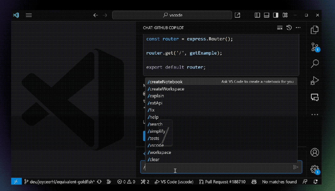 新标题:GitHub Copilot再升级:代码行内提问功能,终端上下文范围扩展