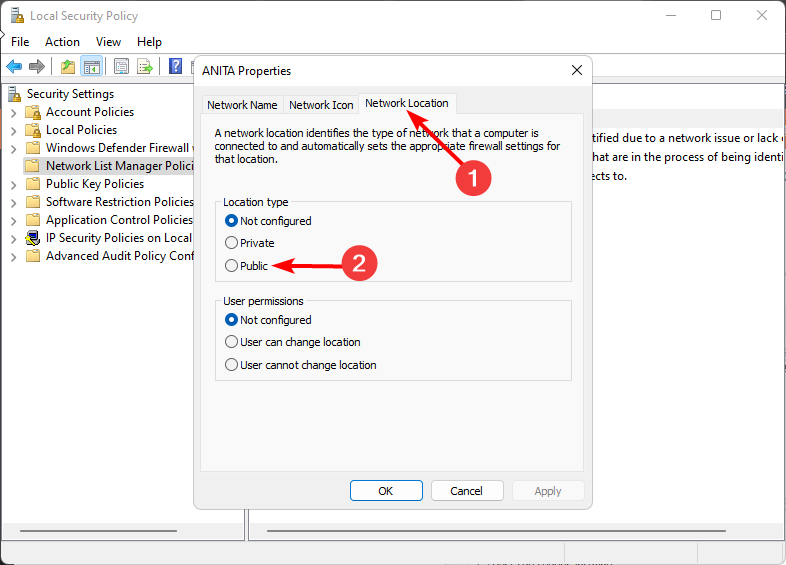 如何在 Windows 11 中更改网络类型为专用或公共