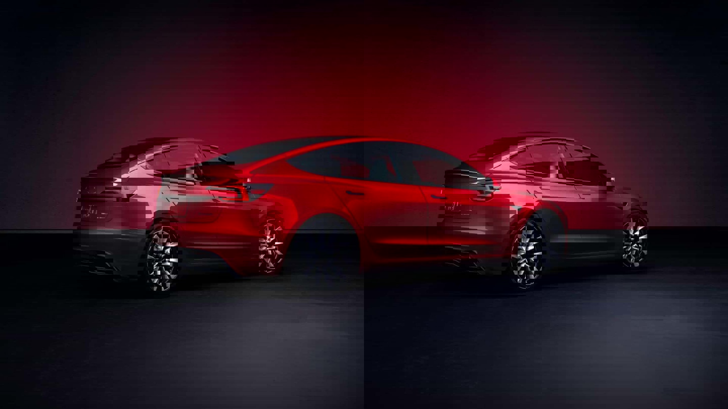 新款特斯拉 Model 3 实车 / 官图亮相,此前消息称今日上市