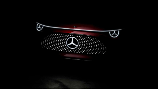 奔驰首次展示CLA概念车预告图，同时揭晓全新MMA平台亮相