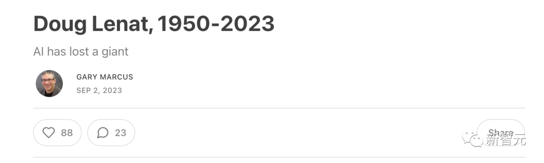 AI界传奇陨落，享年72岁！马库斯长文悼念，奠定AI「常识」库，工作到生命最后一刻